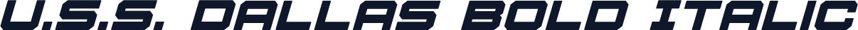 U.S.S. Dallas Bold Italic