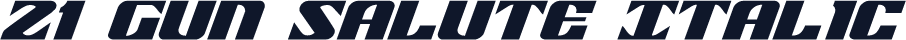 21 Gun Salute Italic