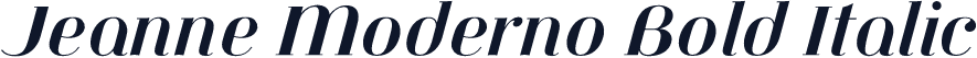 Jeanne Moderno Bold Italic