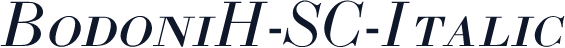 BodoniH-SC-Italic