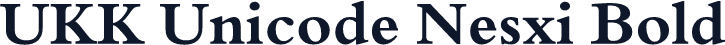 UKK Unicode Nesxi Bold