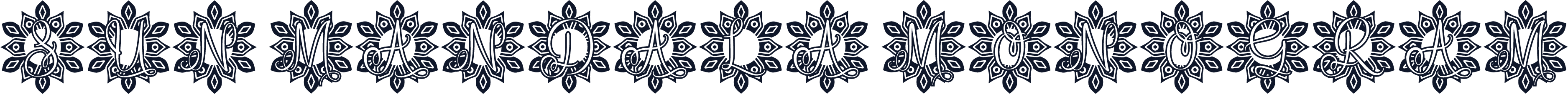 Sun Mandala Monogram