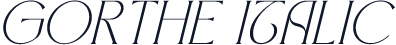 GORTHE Italic