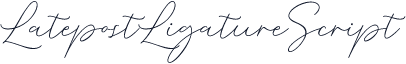 LatepostLigatureScript