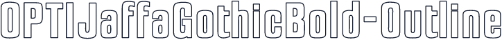 OPTIJaffaGothicBold-Outline