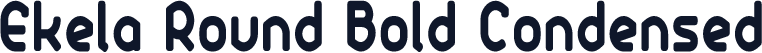 Ekela Round Bold Condensed