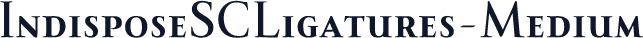 IndisposeSCLigatures-Medium