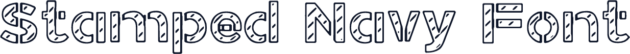 Stamped Navy Font