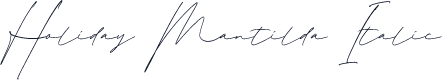Holiday Mantilda Italic