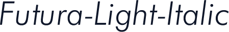 Futura-Light-Italic