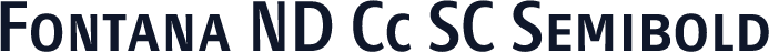 Fontana ND Cc SC Semibold