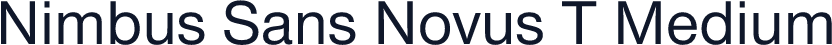 Nimbus Sans Novus T Medium