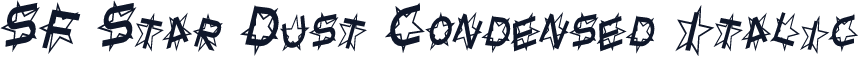 SF Star Dust Condensed Italic