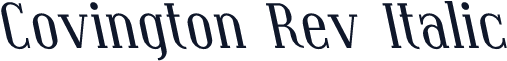 Covington Rev Italic