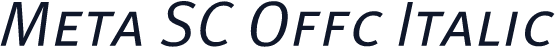 Meta SC Offc Italic
