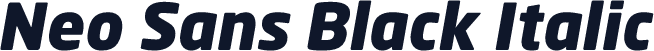 Neo Sans Black Italic