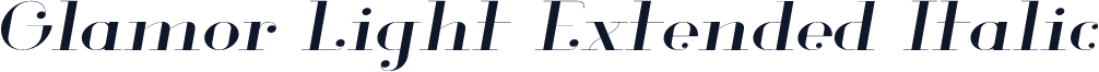 Glamor Light Extended Italic