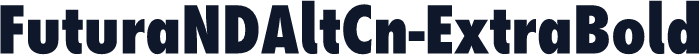 ☞FuturaNDAltCn-ExtraBold