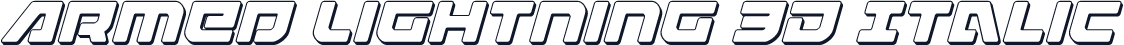 Armed Lightning 3D Italic