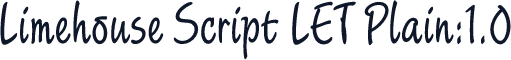 Limehouse Script LET Plain:1.0