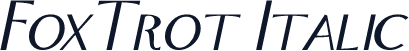 FoxTrot Italic