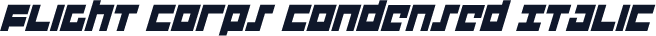Flight Corps Condensed Italic