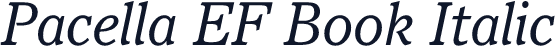 Pacella EF Book Italic