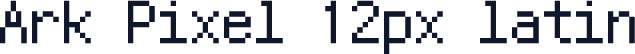 Ark Pixel 12px latin