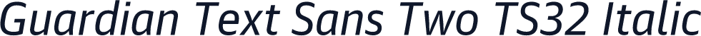 Guardian Text Sans Two TS32 Italic