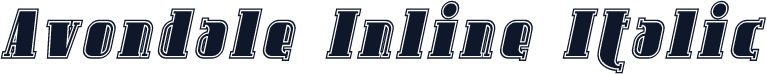 Avondale Inline Italic