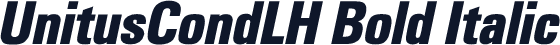 UnitusCondLH Bold Italic