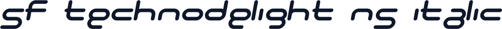 SF Technodelight NS Italic