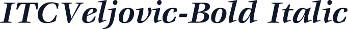 ITCVeljovic-Bold Italic
