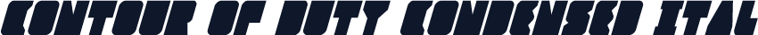 Contour of Duty Condensed Ital