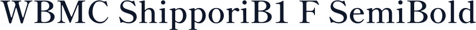 WBMC ShipporiB1 F SemiBold