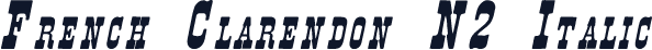 French Clarendon N2 Italic