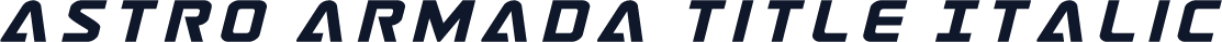 Astro Armada Title Italic