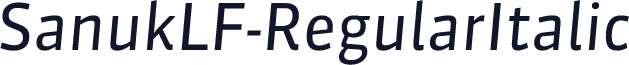 SanukLF-RegularItalic