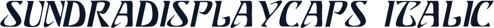 SundraDisplayCaps Italic