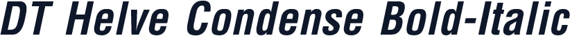 DT Helve Condense Bold-Italic