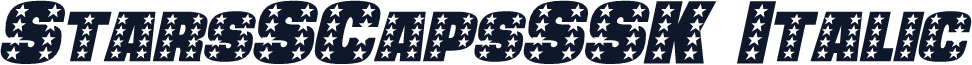 StarsSCapsSSK Italic