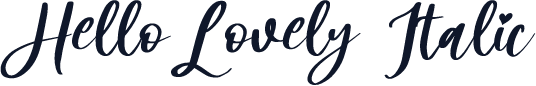 Hello Lovely Italic
