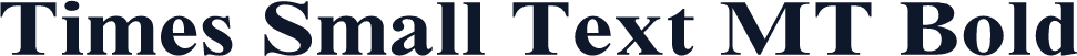 Times Small Text MT Bold