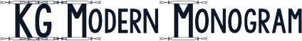 KG Modern Monogram