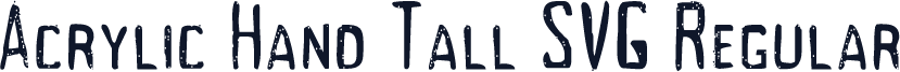 Acrylic Hand Tall SVG Regular