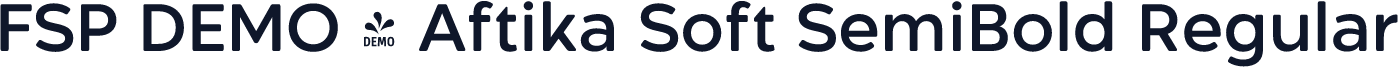 FSP DEMO - Aftika Soft SemiBold Regular