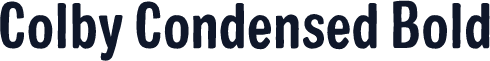 Colby Condensed Bold