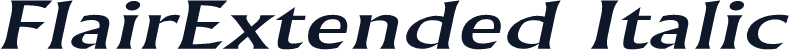 FlairExtended Italic