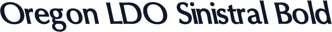 Oregon LDO Sinistral Bold