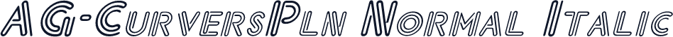 AG-CurversPln Normal Italic